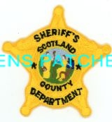 NORTH CAROLINA,A,SCOTLAND COUNTY SHERIFF BADGE PATCH 1